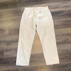 Zara High Rise Mom Fit Straight-Leg Pants Size 10 NWT